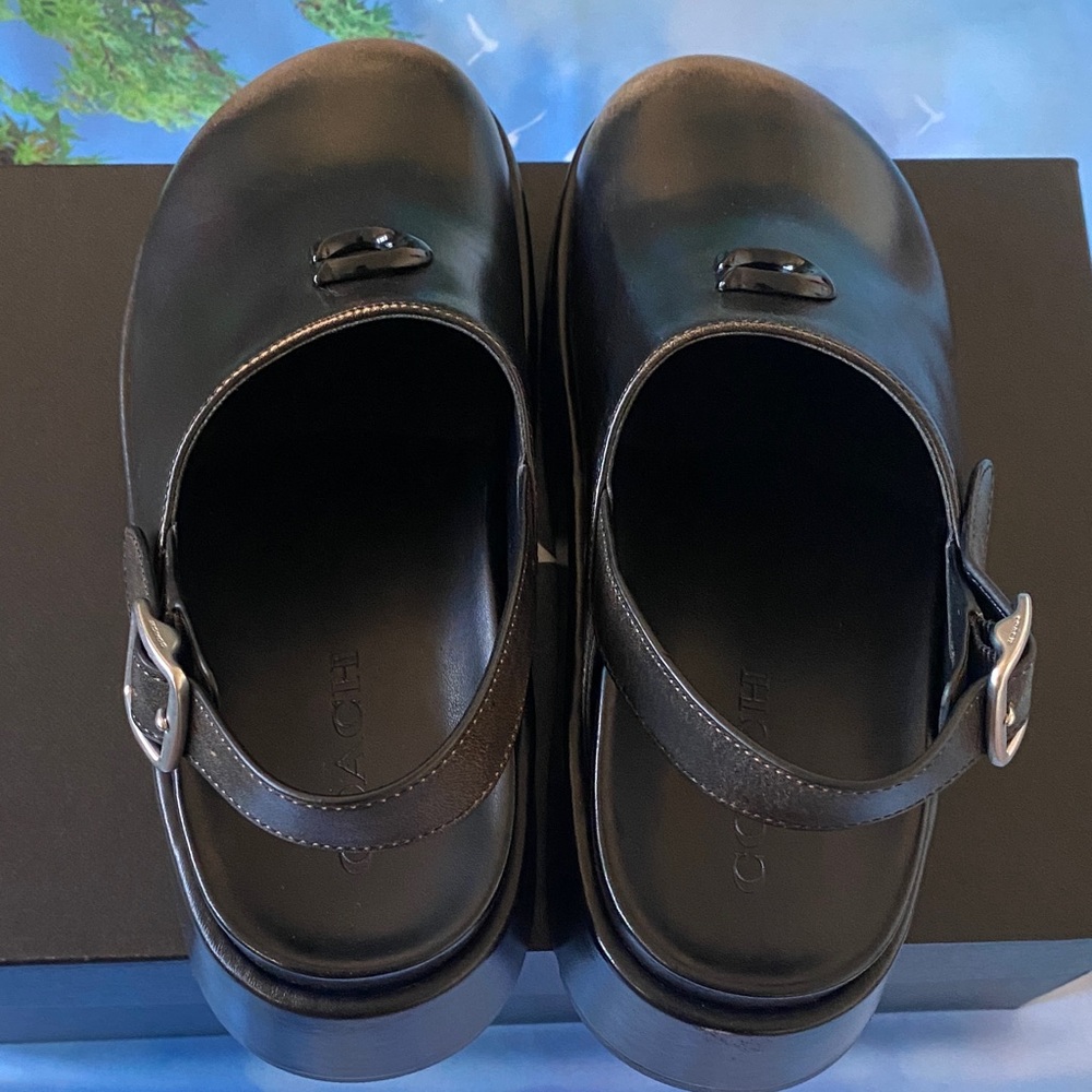 NWT COACH
Women's Sculpted C Loved Leather
Platform Clogs - Picture 11 of 16